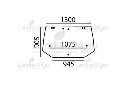 Heckscheibe 82005316 für New Holland, Case Ih, Fiat, Ford